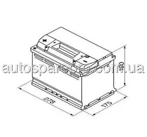 ( Bosch 185757404 ) Акумуляторна Батарея 74Ah 680A