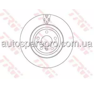 ( Trw Df6833S )  Тормозной Диск Передний Левый/Правый Mercedes Gle