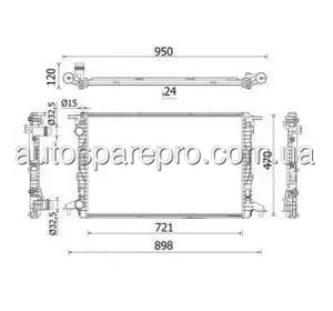 CR2179000S BEHR ,  Радіатор Охолодження Двигуна , Audi Q7