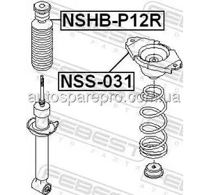 Febest , Nshbp12R , Пыльник Амортизатора Заднего Nissan Note Primera