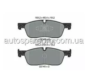 Textar 2214601 Колодки Гальмівні Передні Land Rover Range Rover