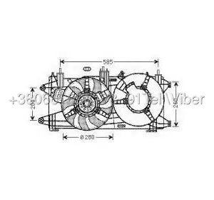 ( Magneti Marelli 69422036010 ) Вентилятор Радиатора  Fiat Doblo