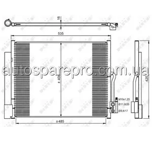 ( Nrf 350053 ) Радиатор Кондиционера (C Осушителем) Opel Meriva